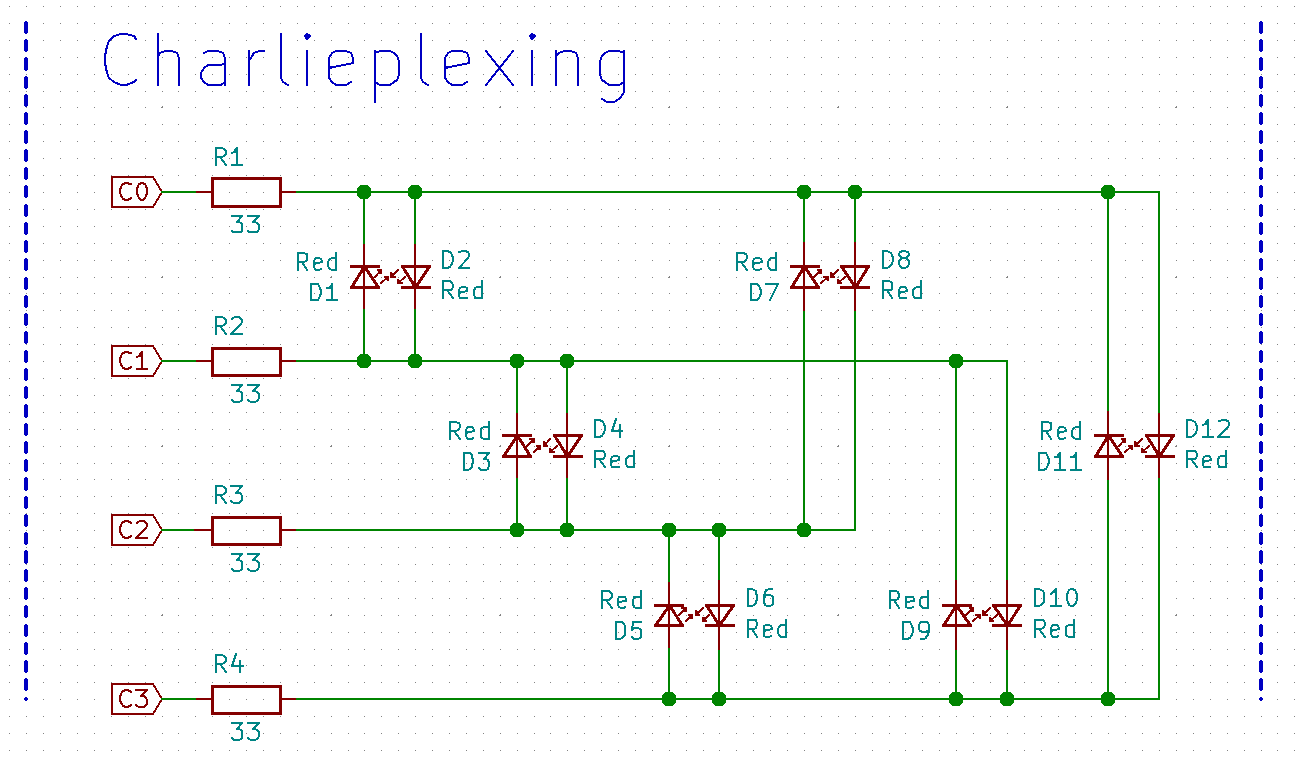 Charlieplexing schematic