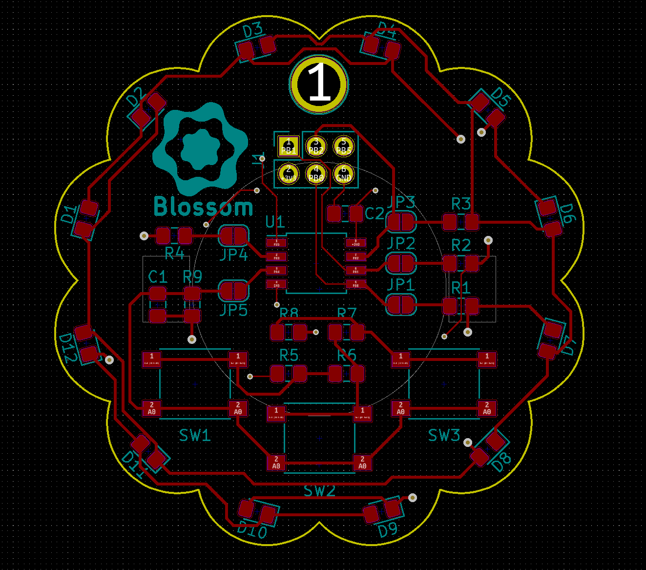 Layout in KiCad