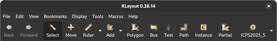 KLayout in edit mode